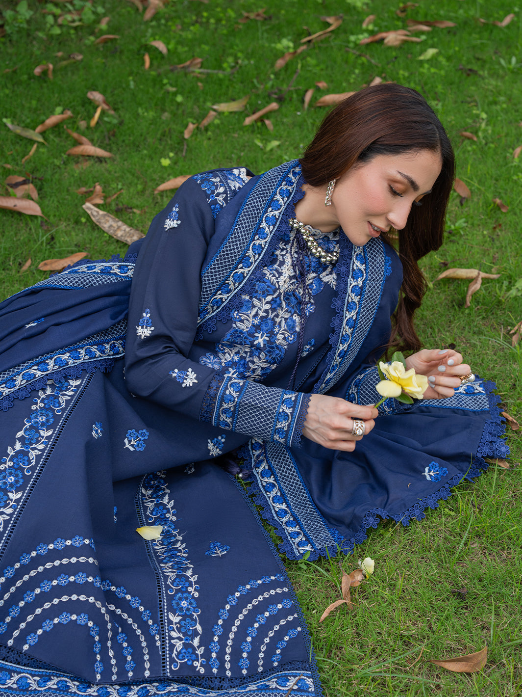 Mahnur | Amaya Lawn 26 | MU-01 by Mahnur - Designer Dress  - Type : Ladies Clothes - Available at Libayah - 100% Original 