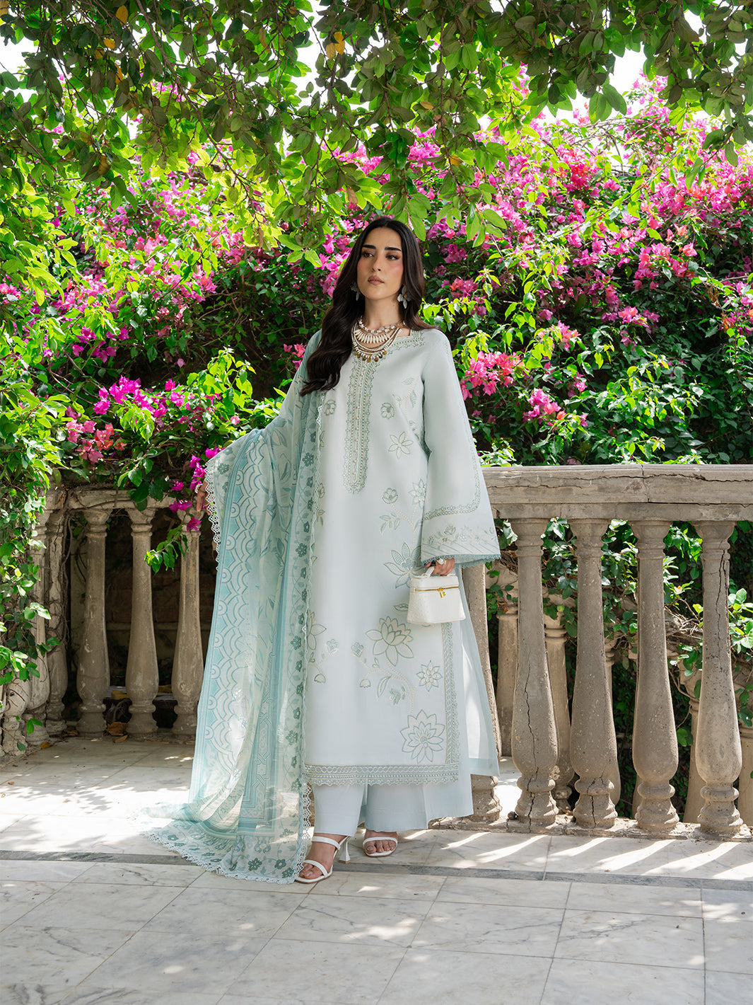 Mahnur | Amaya Lawn 26 | MU-03 by Mahnur - Designer Dress  - Type : Ladies Clothes - Available at Libayah - 100% Original 
