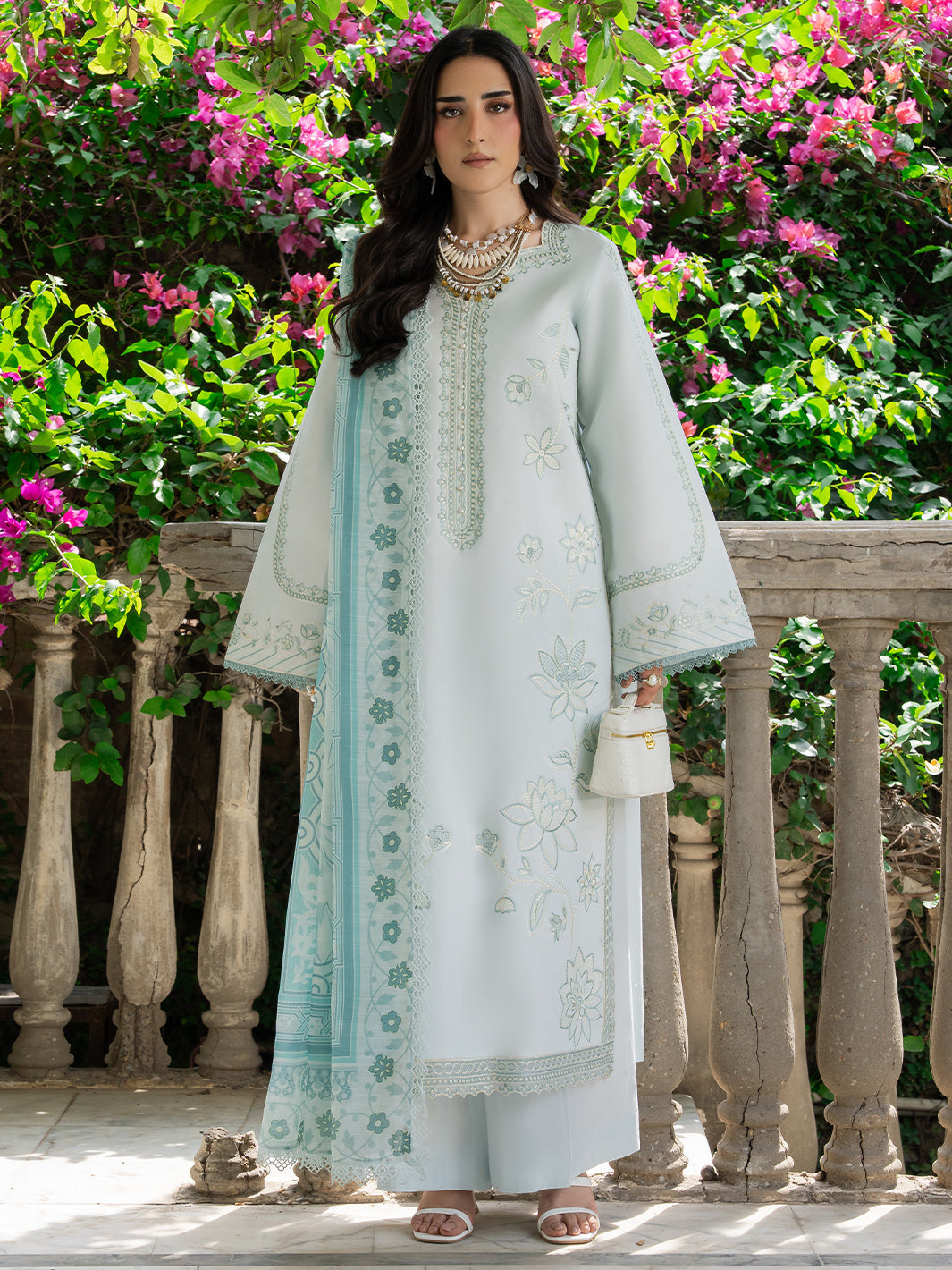 Mahnur | Amaya Lawn 26 | MU-03 by Mahnur - Designer Dress  - Type : Ladies Clothes - Available at Libayah - 100% Original 