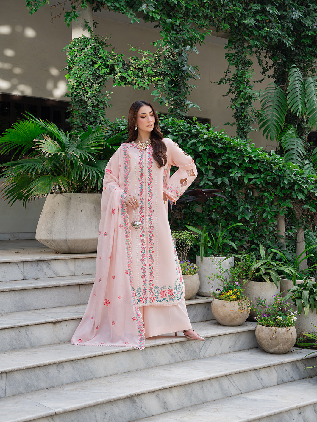 Mahnur | Amaya Lawn 26 | MU-07 by Mahnur - Designer Dress  - Type : Ladies Clothes - Available at Libayah - 100% Original 