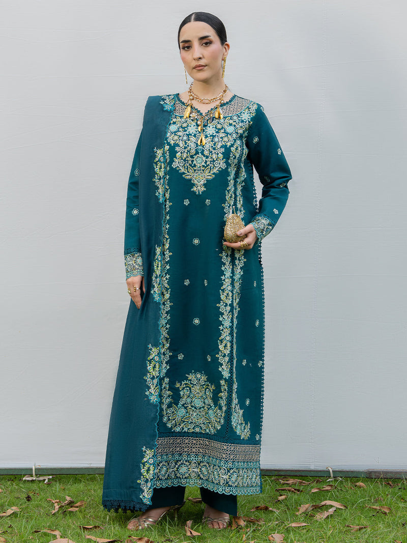 Mahnur | Amaya Lawn 26 | MU-08 by Mahnur - Designer Dress  - Type : Ladies Clothes - Available at Libayah - 100% Original 