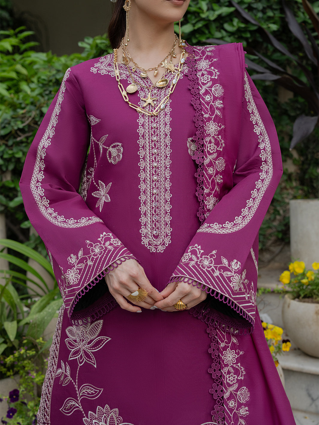 Mahnur | Amaya Lawn 26 | MU-10 by Mahnur - Designer Dress  - Type : Ladies Clothes - Available at Libayah - 100% Original 