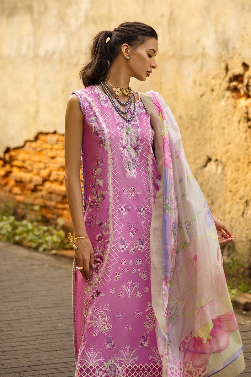 Mushq | Manaram Luxury Lawn 25 | Timeless Wave by Mushq - Designer Dress - Type: Ladies Clothes - Available at Libayah - 100% Original