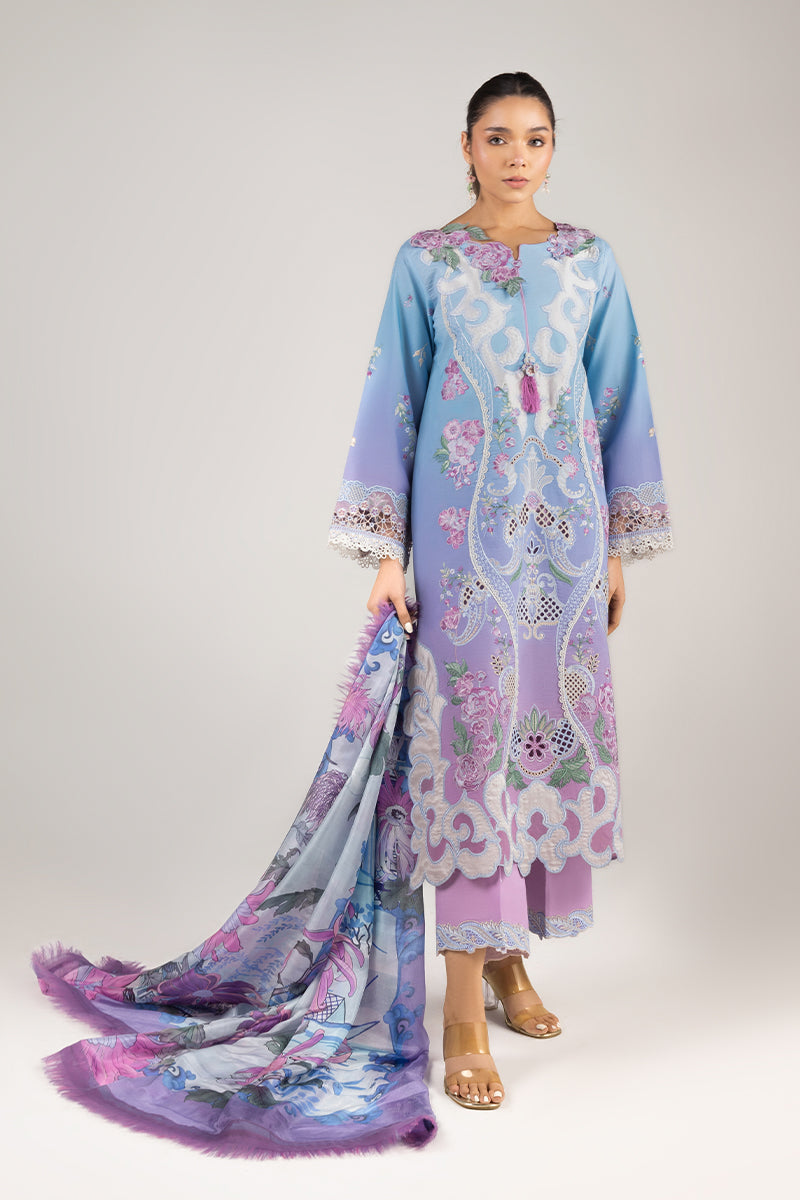 Mushq | Manaram Luxury Lawn 25 | Whispering Melody by Mushq - Designer Dress - Type: Ladies Clothes - Available at Libayah - 100% Original