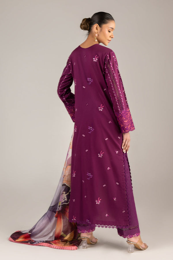 Mushq | Manaram Luxury Lawn 25 | Eternal Beat by Mushq - Designer Dress - Type: Ladies Clothes - Available at Libayah - 100% Original