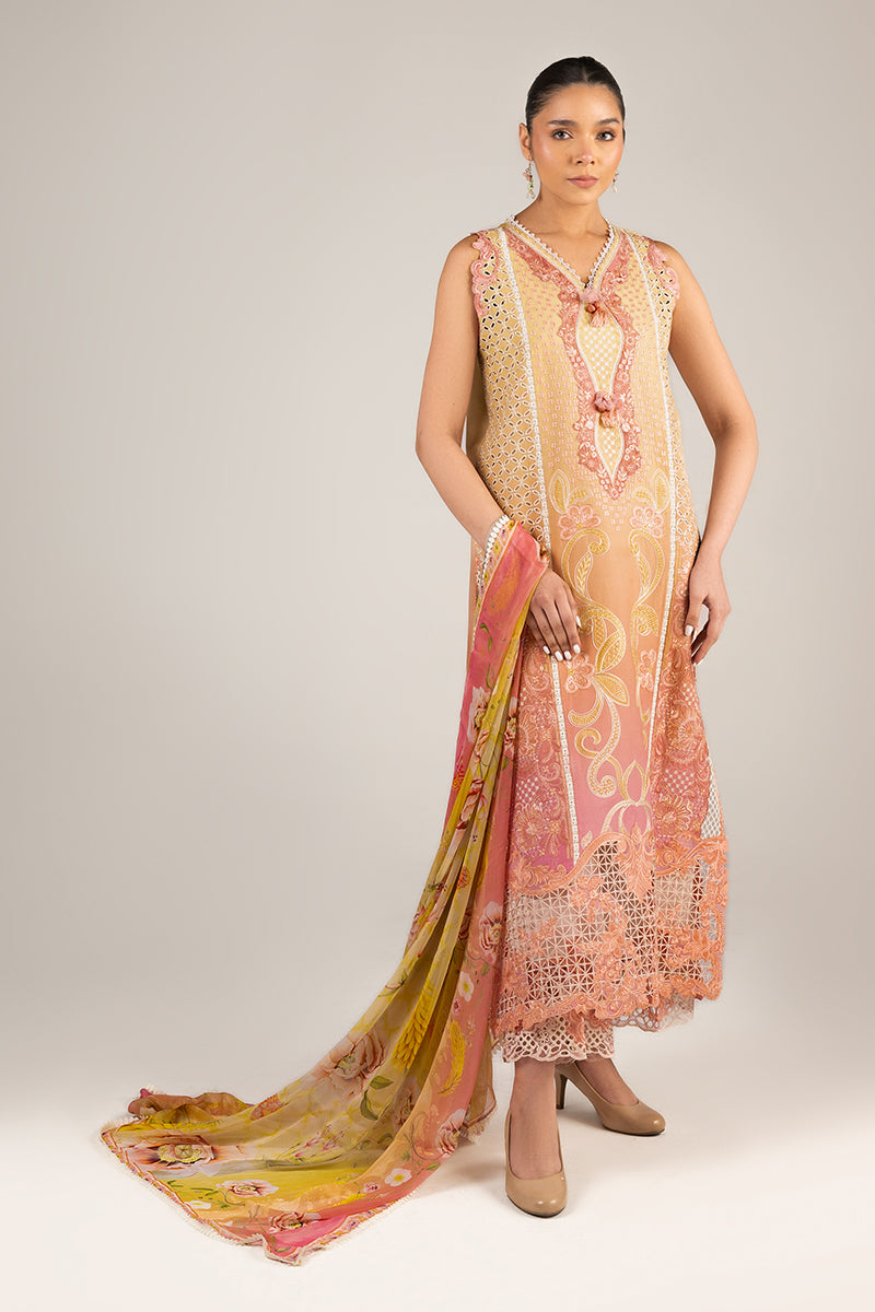Mushq | Manaram Luxury Lawn 25 | Tranquil Spark by Mushq - Designer Dress - Type: Ladies Clothes - Available at Libayah - 100% Original