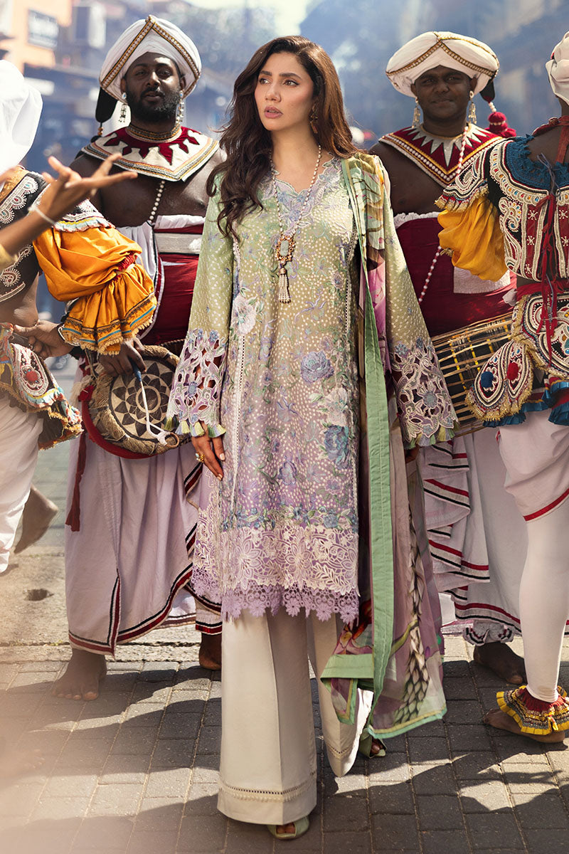 Mushq | Manaram Luxury Lawn 25 | Glittering Grace by Mushq - Designer Dress - Type: Ladies Clothes - Available at Libayah - 100% Original