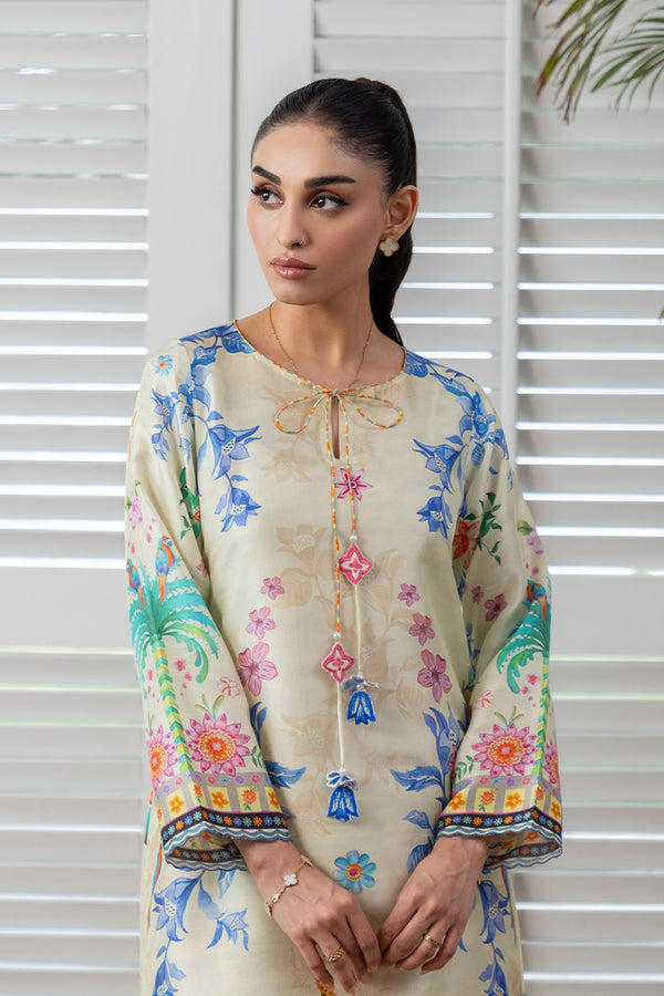 Mina Hassan | Signature Prints | Floral Sundress Kaftan by Mina Hassan - Designer Dress  - Type : Ladies Clothes - Available at Libayah - 100% Original 