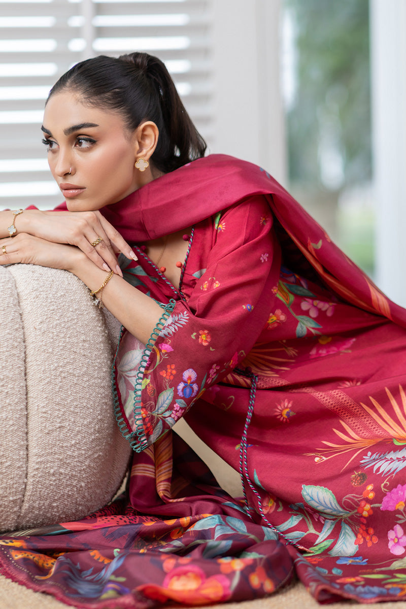 Mina Hasan | Signature Pret | Auric Magenta - by Libayah - Registered Vendor of : Mina Hasan - 100% Original Designer Dress