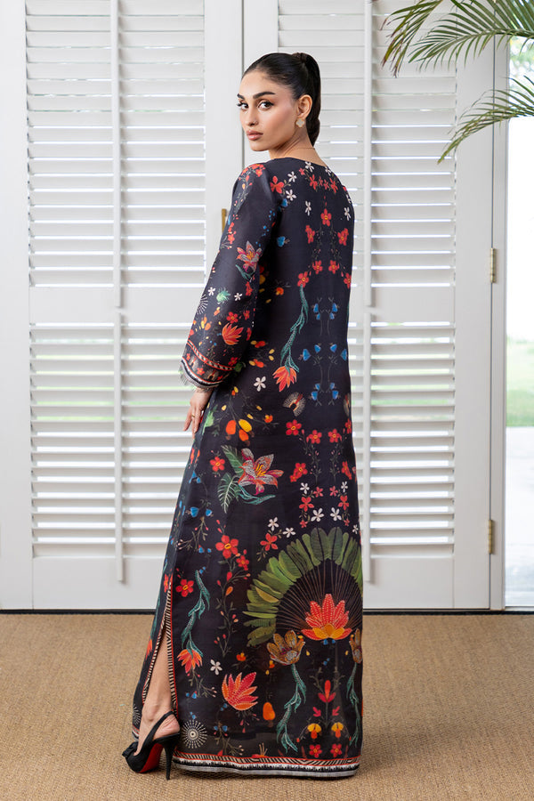 Mina Hassan | Signature Prints | Midnight Chic Kaftan by Mina Hassan - Designer Dress  - Type : Ladies Clothes - Available at Libayah - 100% Original 