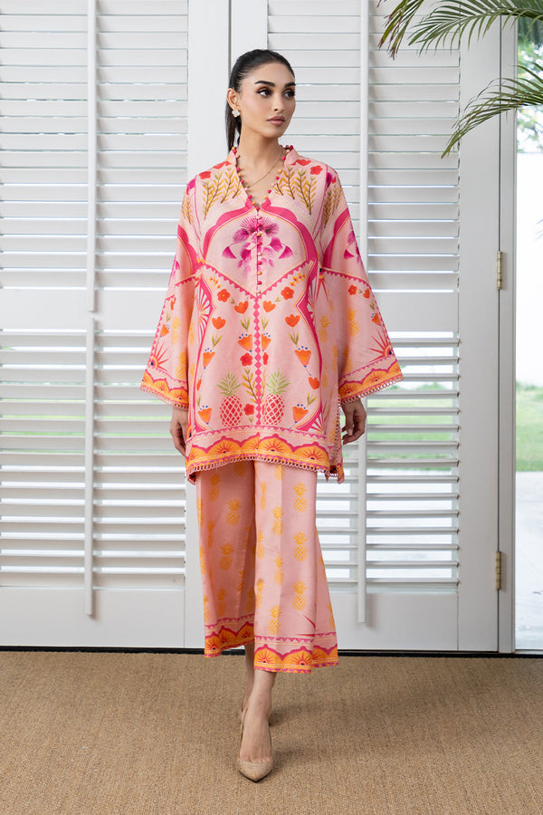 Mina Hassan | Signature Prints | Pink Aura by Mina Hassan - Designer Dress  - Type : Ladies Clothes - Available at Libayah - 100% Original 