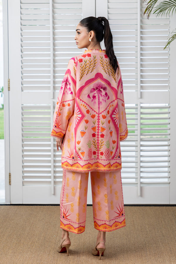 Mina Hassan | Signature Prints | Pink Aura by Mina Hassan - Designer Dress  - Type : Ladies Clothes - Available at Libayah - 100% Original 
