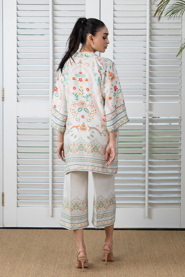 Mina Hassan | Signature Prints | Ivory Glam by Mina Hassan - Designer Dress  - Type : Ladies Clothes - Available at Libayah - 100% Original 