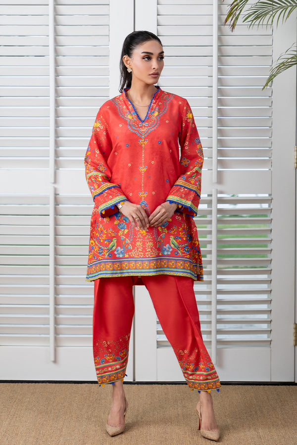 Mina Hassan | Signature Prints | Lemon Affair by Mina Hassan - Designer Dress  - Type : Ladies Clothes - Available at Libayah - 100% Original 