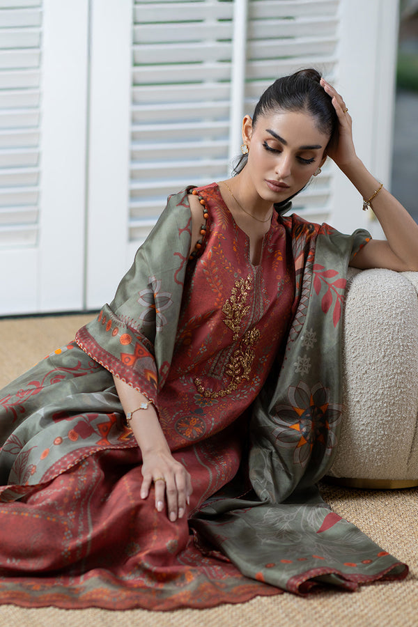 Mina Hassan | Signature Prints | Vintage Heritage by Mina Hassan - Designer Dress  - Type : Ladies Clothes - Available at Libayah - 100% Original 