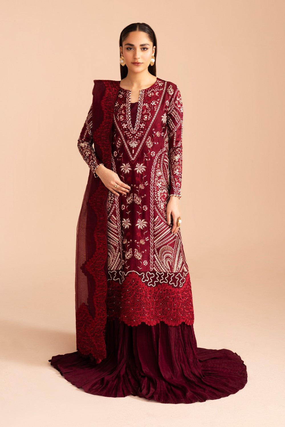 Maryum N Maria | Iris Formals | JHEEL - MW40013 by Maryum N Maria - Designer Dress - Type: Ladies Clothes - Available at Libayah - 100% Original