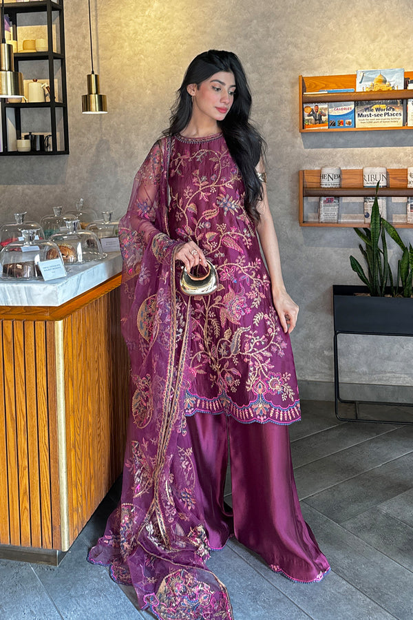 Maryum N Maria | Farisha Formals| LYA - MW40082 by Maryum N Maria - Designer Dress  - Type : Ladies Clothes - Available at Libayah - 100% Original 