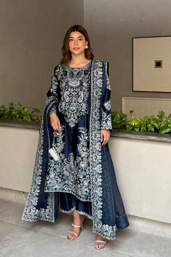 Maryum N Maria | Farisha Formals| ELYNA - MW40083 by Maryum N Maria - Designer Dress  - Type : Ladies Clothes - Available at Libayah - 100% Original 