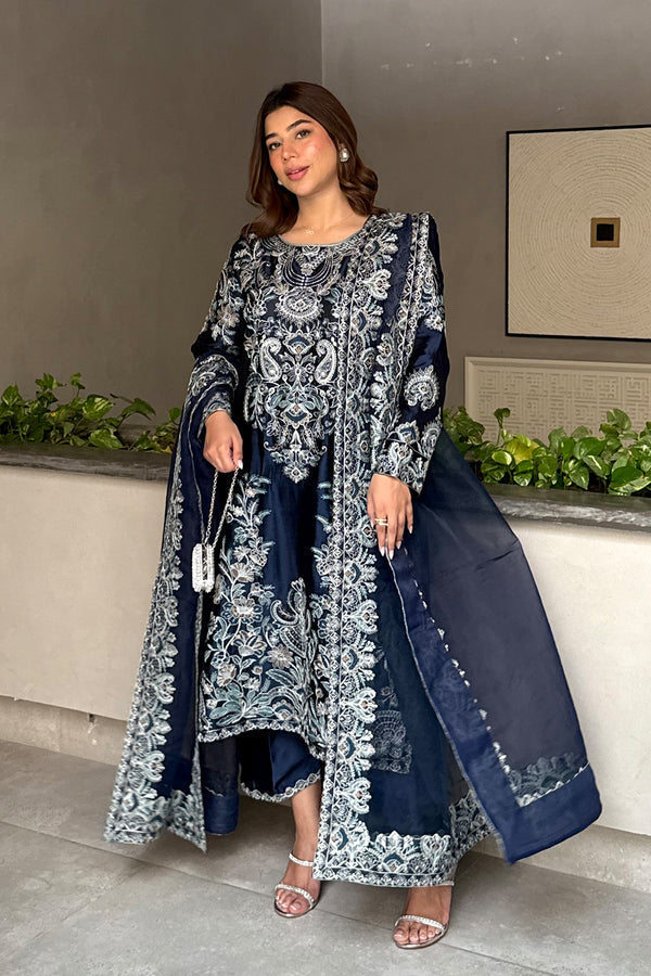 Maryum N Maria | Farisha Formals| ELYNA - MW40083 by Maryum N Maria - Designer Dress  - Type : Ladies Clothes - Available at Libayah - 100% Original 