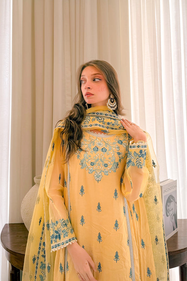 Maryum N Maria | Farisha Formals| NOEMIE - MW40086 by Maryum N Maria - Designer Dress  - Type : Ladies Clothes - Available at Libayah - 100% Original 