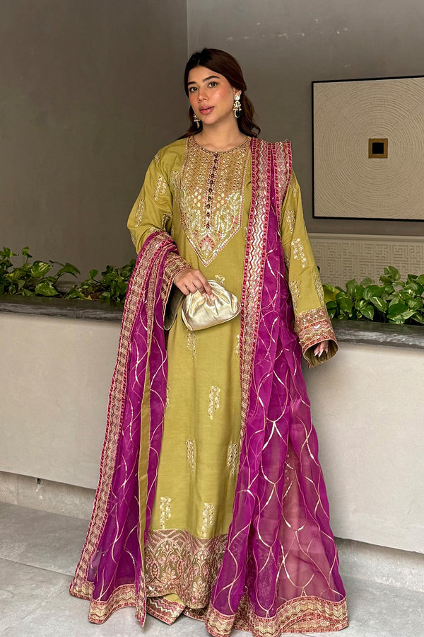 Maryum N Maria | Farisha Formals| MAELLE - MW40091 by Maryum N Maria - Designer Dress  - Type : Ladies Clothes - Available at Libayah - 100% Original 