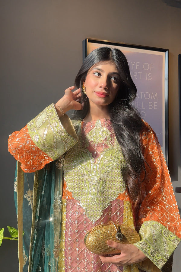 Maryum N Maria | Farisha Formals| NOELE - MW40095 by Maryum N Maria - Designer Dress  - Type : Ladies Clothes - Available at Libayah - 100% Original 