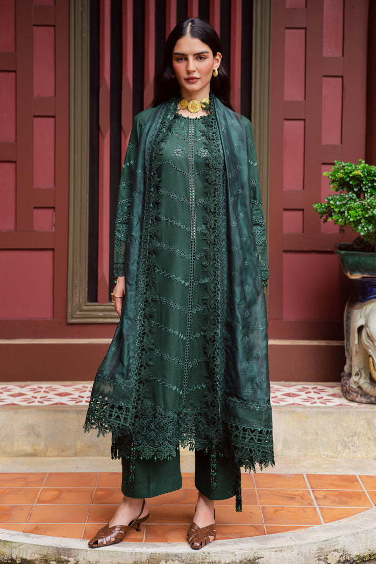 MWK-37 B (GREEN) – authentic Pakistani dress from the Marjjan Bella Karandi 25 collection for women in the UK
