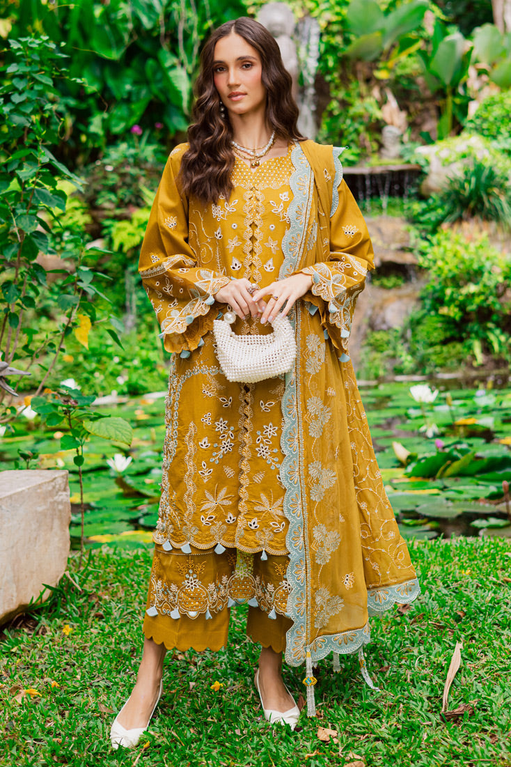 MWK-38 A (Mustard) - Official – authentic Pakistani dress from the Marjjan Bella Karandi 25 collection for women in the UK