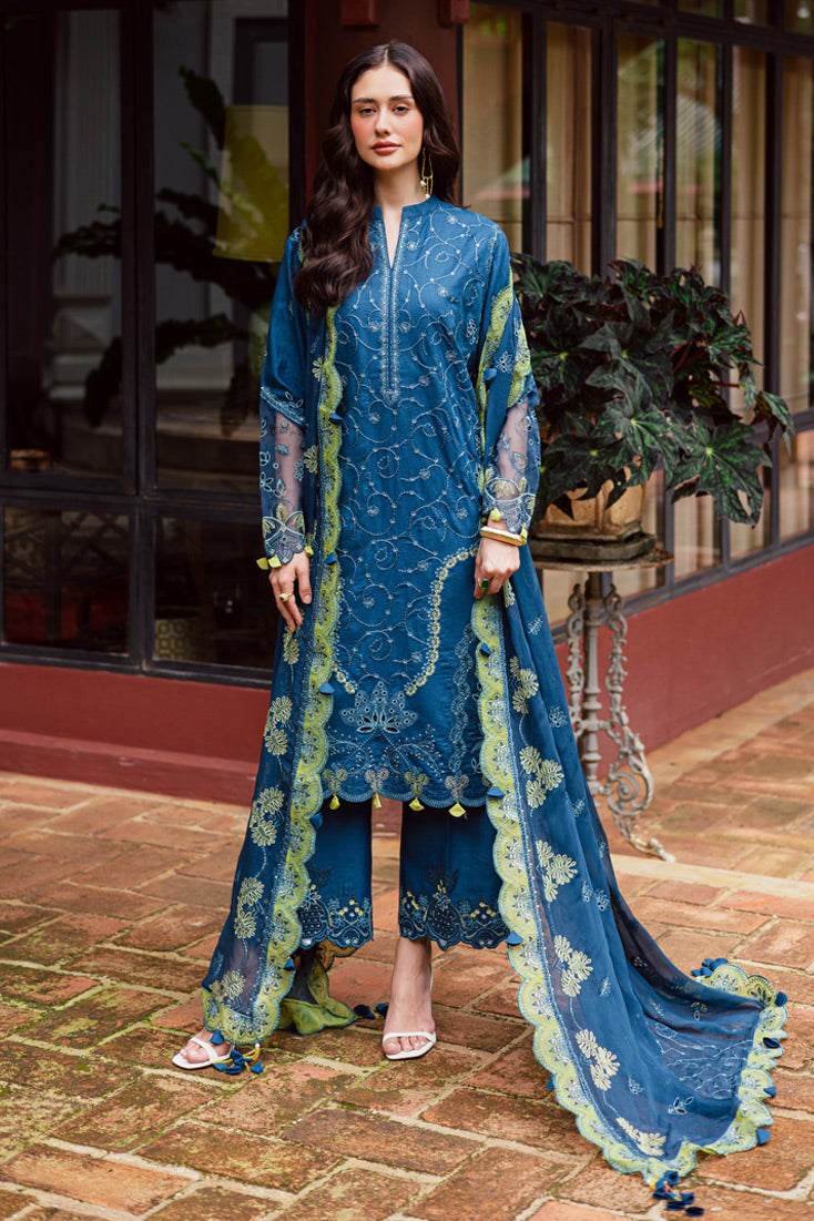 MWK-38 B (TEAL BLUE) - Official – authentic Pakistani dress from the Marjjan Bella Karandi 25 collection for women in the UK