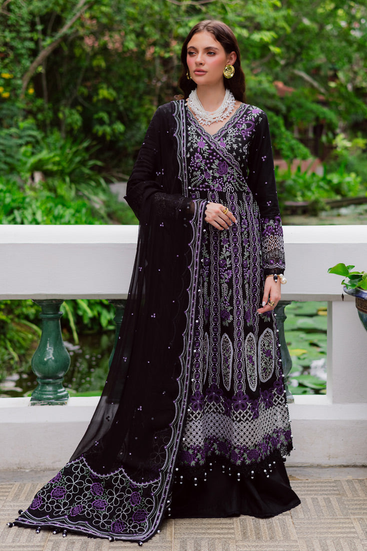 MWK-39 B (BLACK) – authentic Pakistani dress from the Marjjan Bella Karandi 25 collection for women in the UK