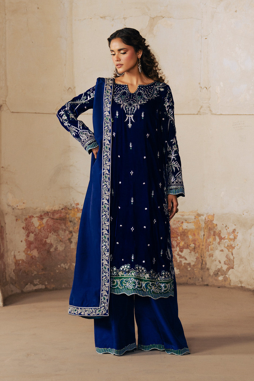 Maryum N Maria | Gulshan e Makhmal | OCEANE - MSS5607 by Maryum N Maria - Designer Dress - Type : Ladies Clothes - Available at Libayah - 100% Original 