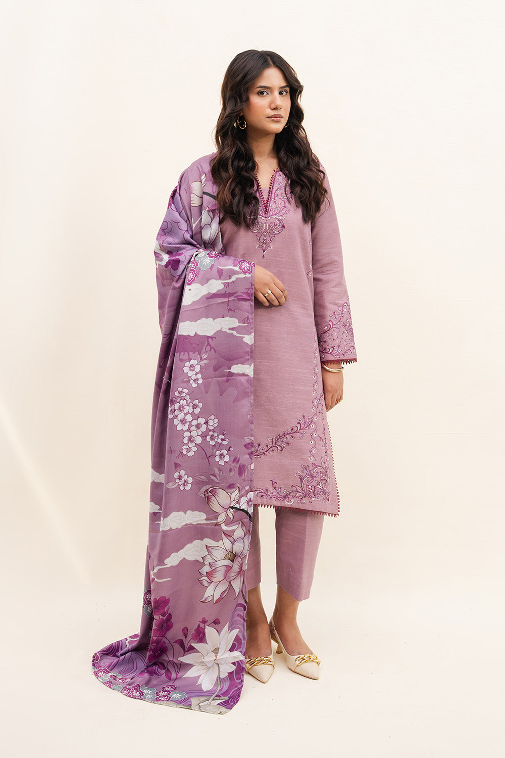 Maryum N Maria | Latte Layers Pret | SANDED SOUL - MWS5819 by Maryum N Maria - Designer Dress  - Type : Ladies Clothes - Available at Libayah - 100% Original 