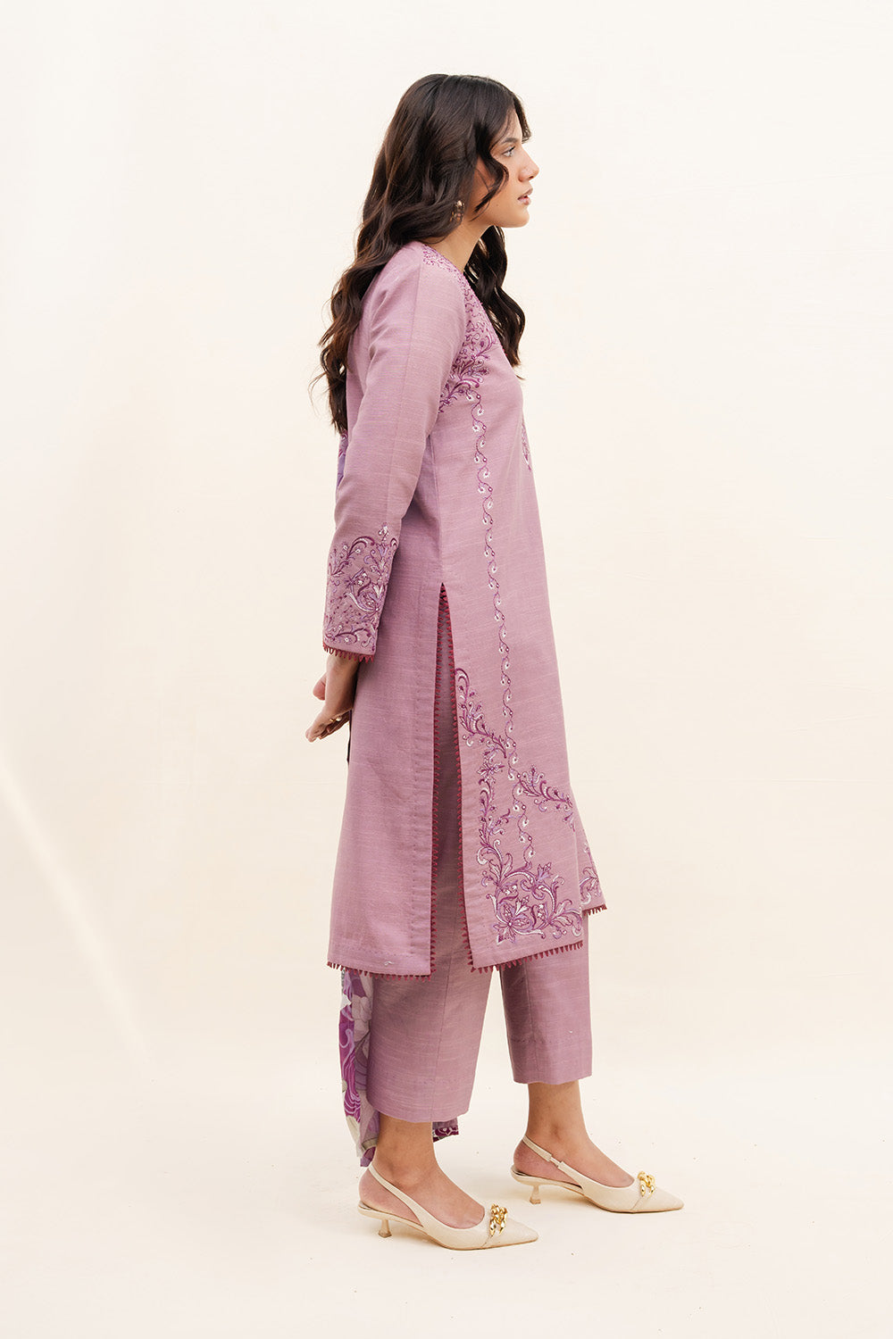 Maryum N Maria | Latte Layers Pret | SANDED SOUL - MWS5819 by Maryum N Maria - Designer Dress  - Type : Ladies Clothes - Available at Libayah - 100% Original 