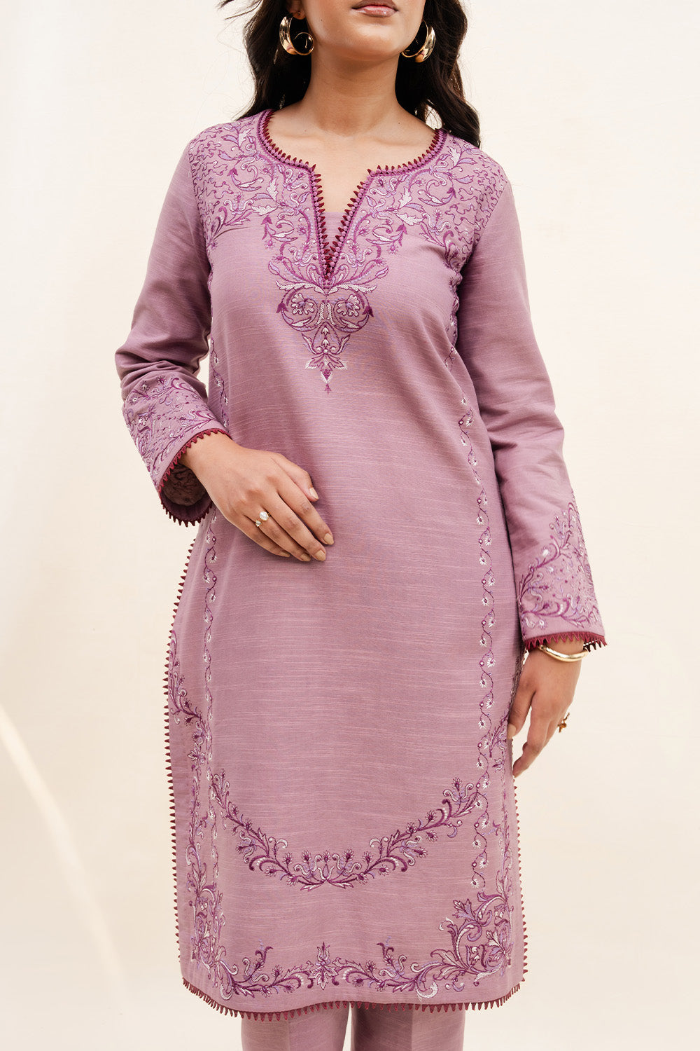 Maryum N Maria | Latte Layers Pret | SANDED SOUL - MWS5819 by Maryum N Maria - Designer Dress  - Type : Ladies Clothes - Available at Libayah - 100% Original 