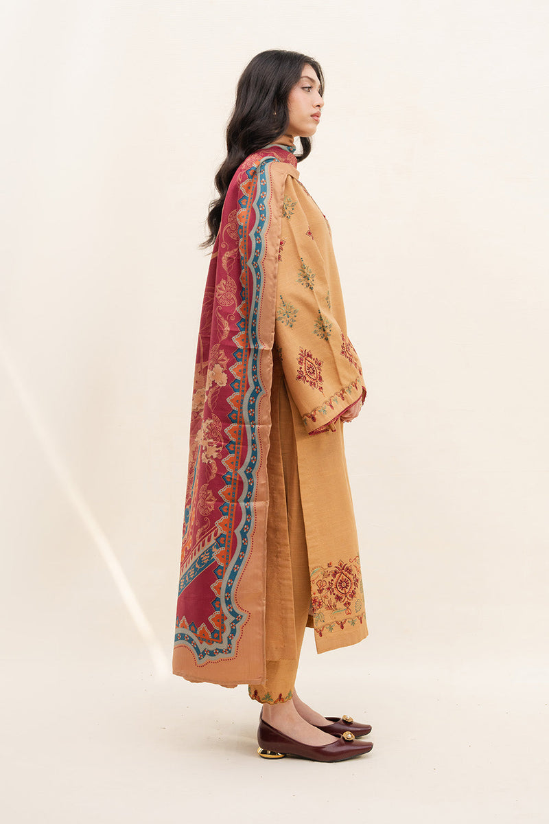 Maryum N Maria | Latte Layers Pret | TOFFEE TIDES - MWS5820 by Maryum N Maria - Designer Dress  - Type : Ladies Clothes - Available at Libayah - 100% Original 