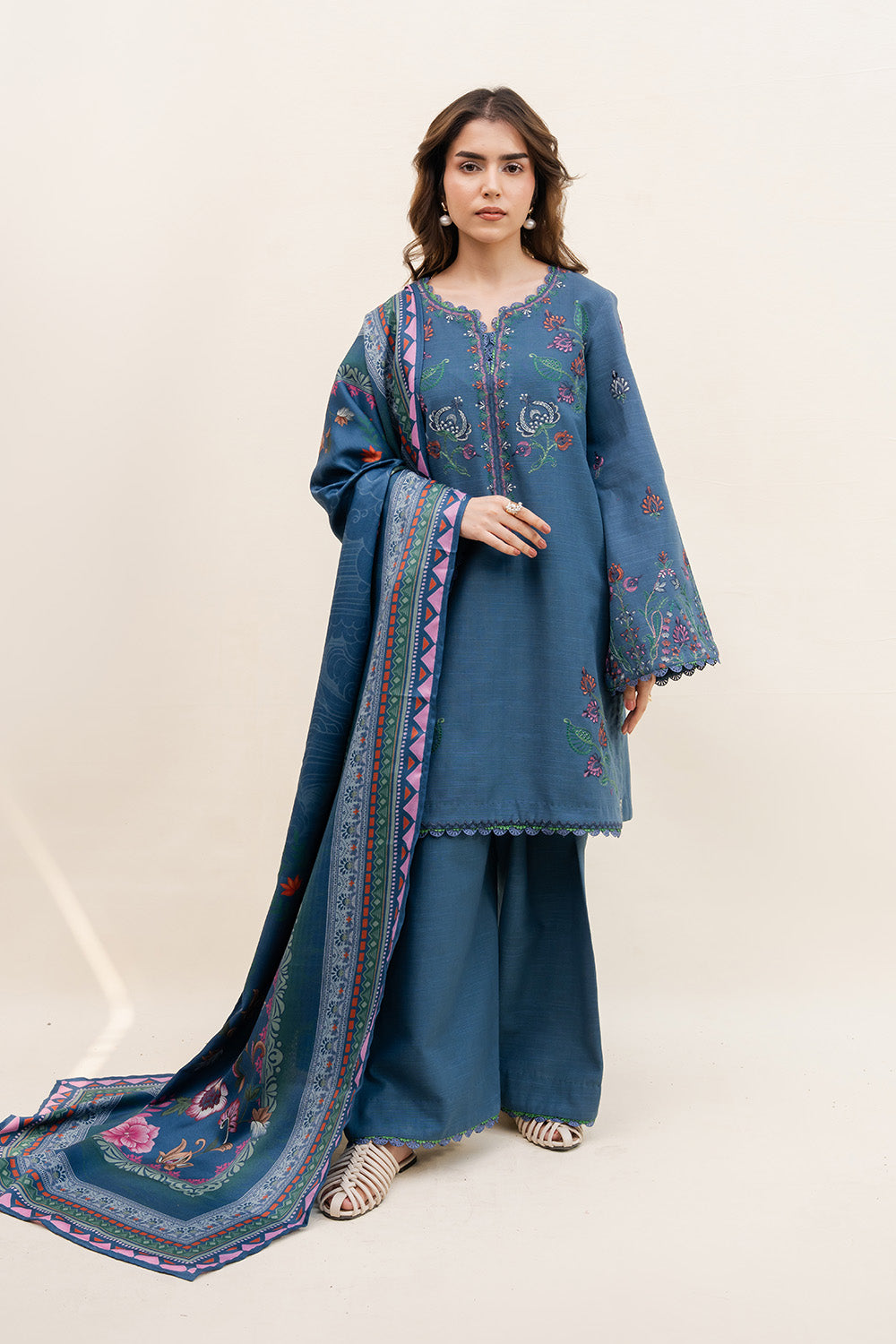 Maryum N Maria | Latte Layers Pret | VELVET FOAM - MWS5822 by Maryum N Maria - Designer Dress  - Type : Ladies Clothes - Available at Libayah - 100% Original 