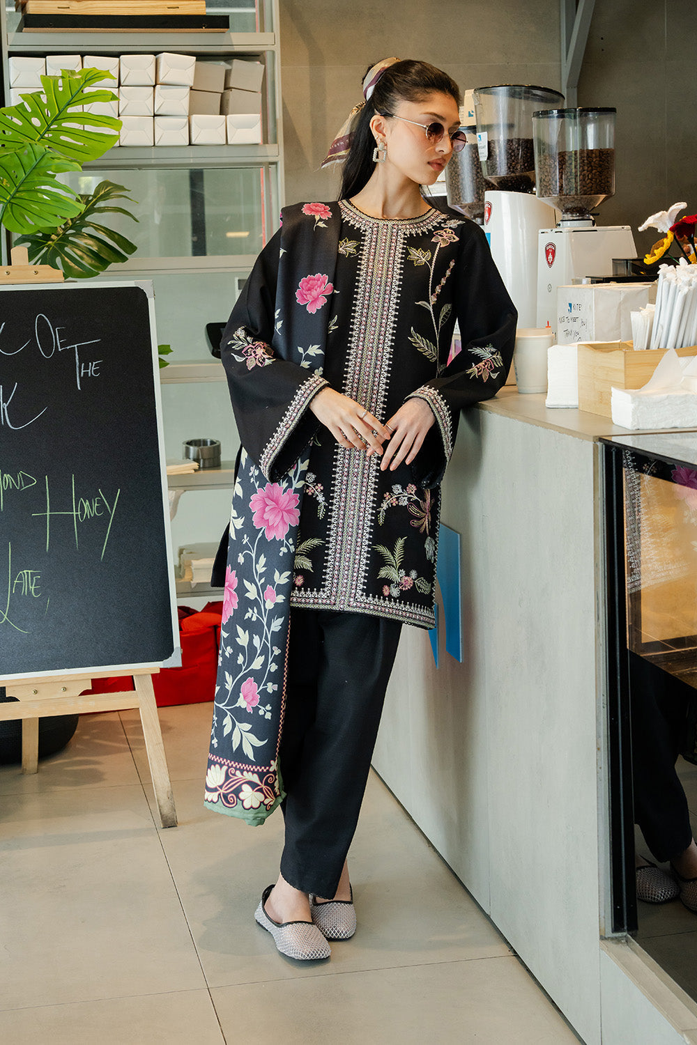 Maryum N Maria | Latte Layers Pret | HAZEL HAZE - MWS5823 by Maryum N Maria - Designer Dress  - Type : Ladies Clothes - Available at Libayah - 100% Original 