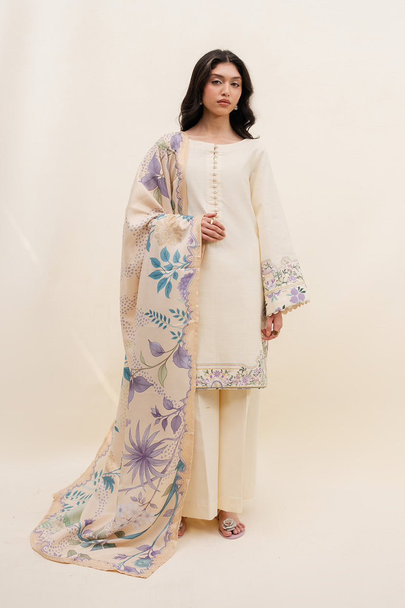 Maryum N Maria | Latte Layers Pret | OAT GLOW - MWS5824 by Maryum N Maria - Designer Dress  - Type : Ladies Clothes - Available at Libayah - 100% Original 