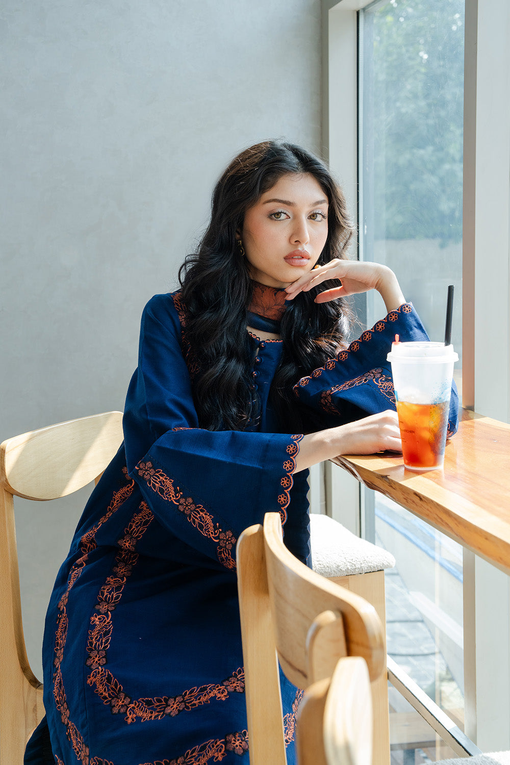 Maryum N Maria | Latte Layers Pret | ALMOND VEIL - MWS5826 by Maryum N Maria - Designer Dress  - Type : Ladies Clothes - Available at Libayah - 100% Original 