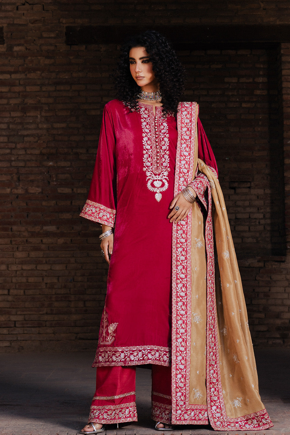 Maryum N Maria | Gulshan e Makhmal | BENOITE - MWS5887 by Maryum N Maria - Designer Dress - Type : Ladies Clothes - Available at Libayah - 100% Original 