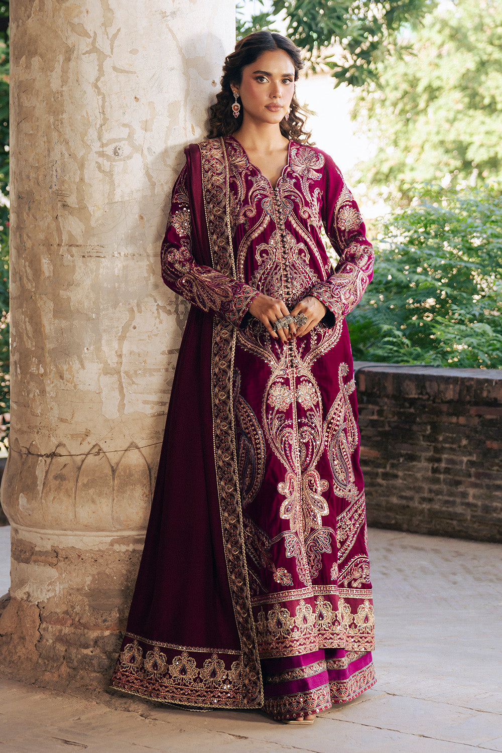 Maryum N Maria | Gulshan e Makhmal | GAeLLE - MWS5891 by Maryum N Maria - Designer Dress - Type : Ladies Clothes - Available at Libayah - 100% Original 