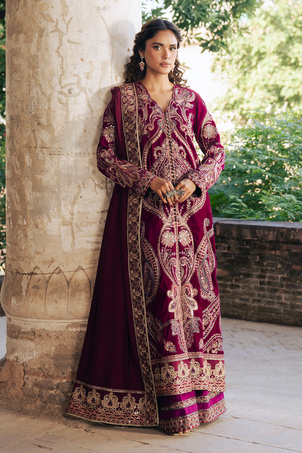 Maryum N Maria | Gulshan e Makhmal | GAeLLE - MWS5891 by Maryum N Maria - Designer Dress - Type : Ladies Clothes - Available at Libayah - 100% Original 