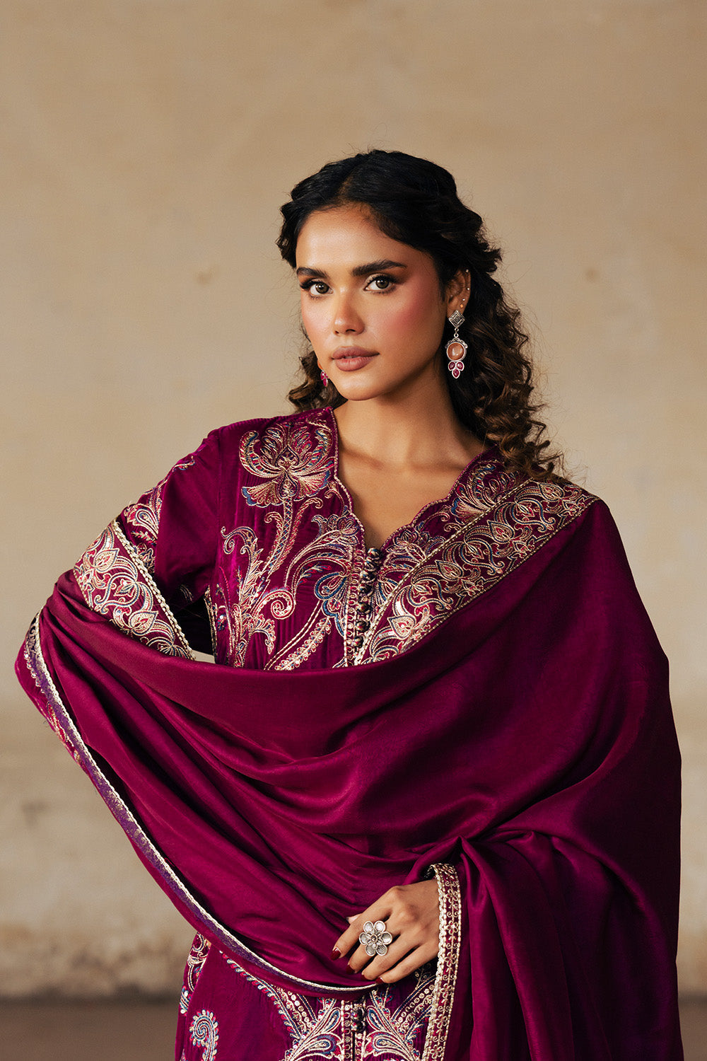 Maryum N Maria | Gulshan e Makhmal | GAeLLE - MWS5891 by Maryum N Maria - Designer Dress - Type : Ladies Clothes - Available at Libayah - 100% Original 