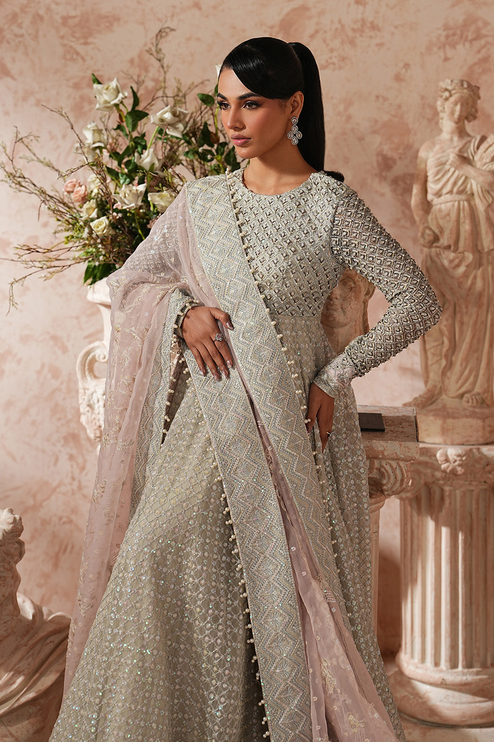 Maryum N Maria | Formal Eid Edit | SAANVI - MWS5950 by Maryum N Maria - Designer Dress  - Type : Ladies Clothes - Available at Libayah - 100% Original 