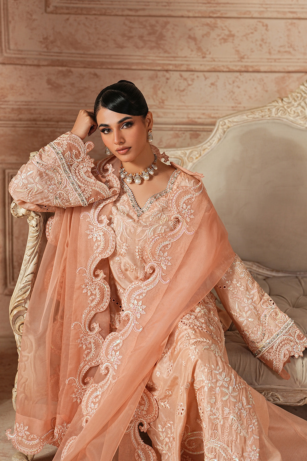 Maryum N Maria | Formal Eid Edit | SAESHA - MWS5952 by Maryum N Maria - Designer Dress  - Type : Ladies Clothes - Available at Libayah - 100% Original 