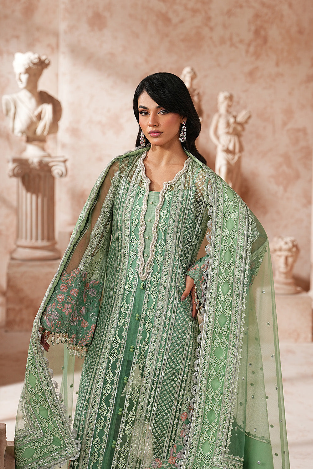 Maryum N Maria | Formal Eid Edit | SANTHANA - MWS5956 by Maryum N Maria - Designer Dress  - Type : Ladies Clothes - Available at Libayah - 100% Original 
