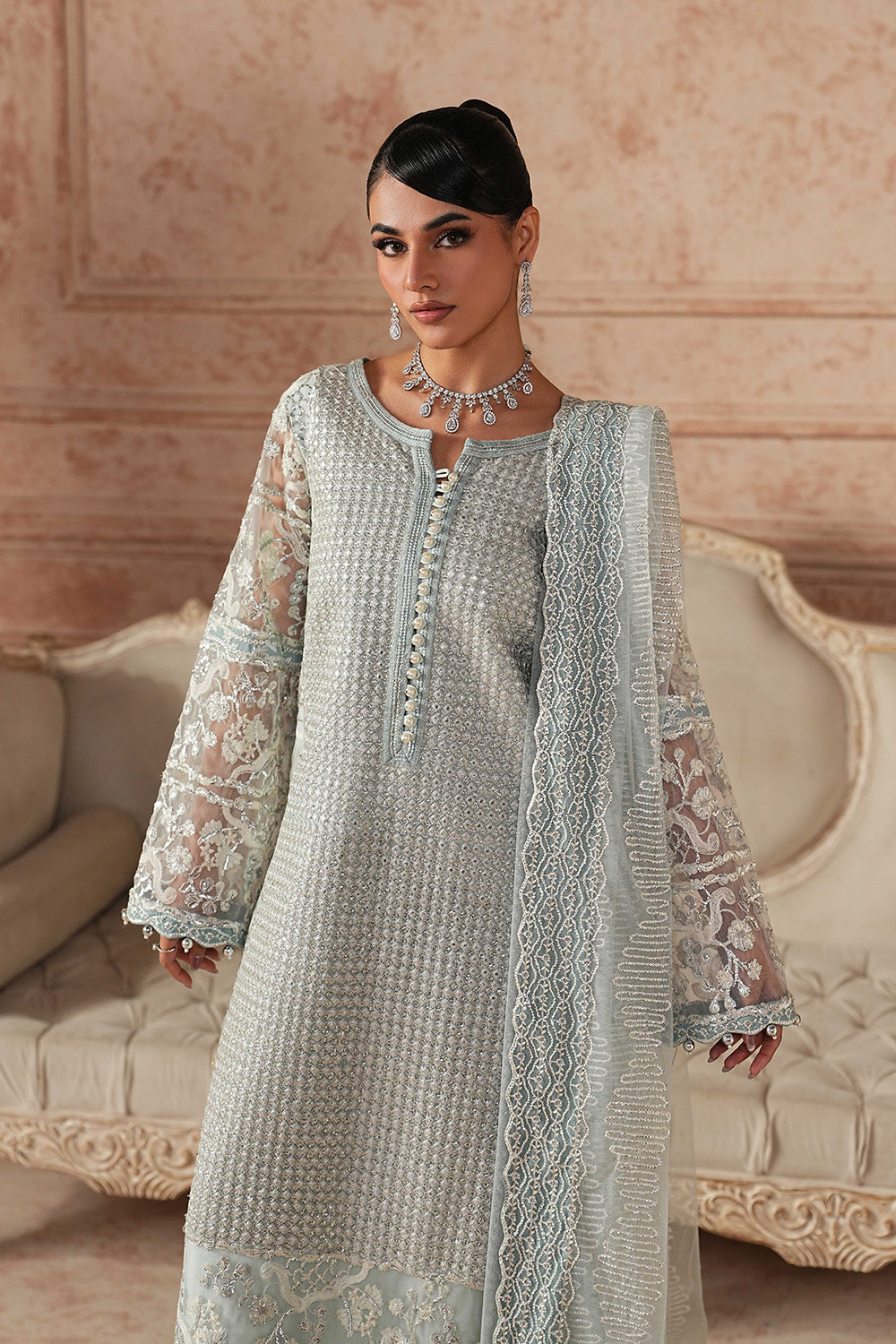 Maryum N Maria | Formal Eid Edit | SELVI - MWS5959 by Maryum N Maria - Designer Dress  - Type : Ladies Clothes - Available at Libayah - 100% Original 