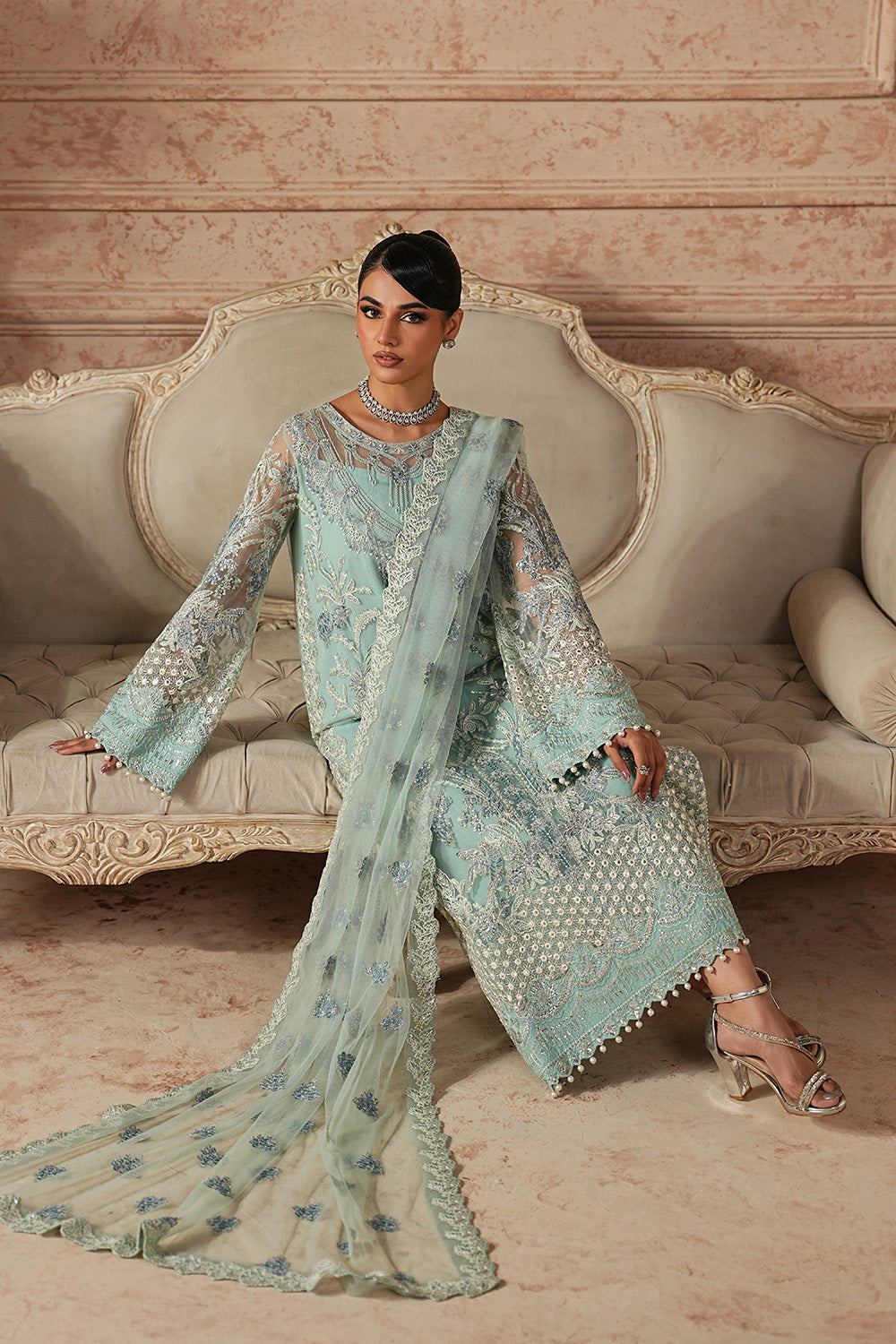Maryum N Maria | Formal Eid Edit | SIMRAN - MWS5961 by Maryum N Maria - Designer Dress  - Type : Ladies Clothes - Available at Libayah - 100% Original 
