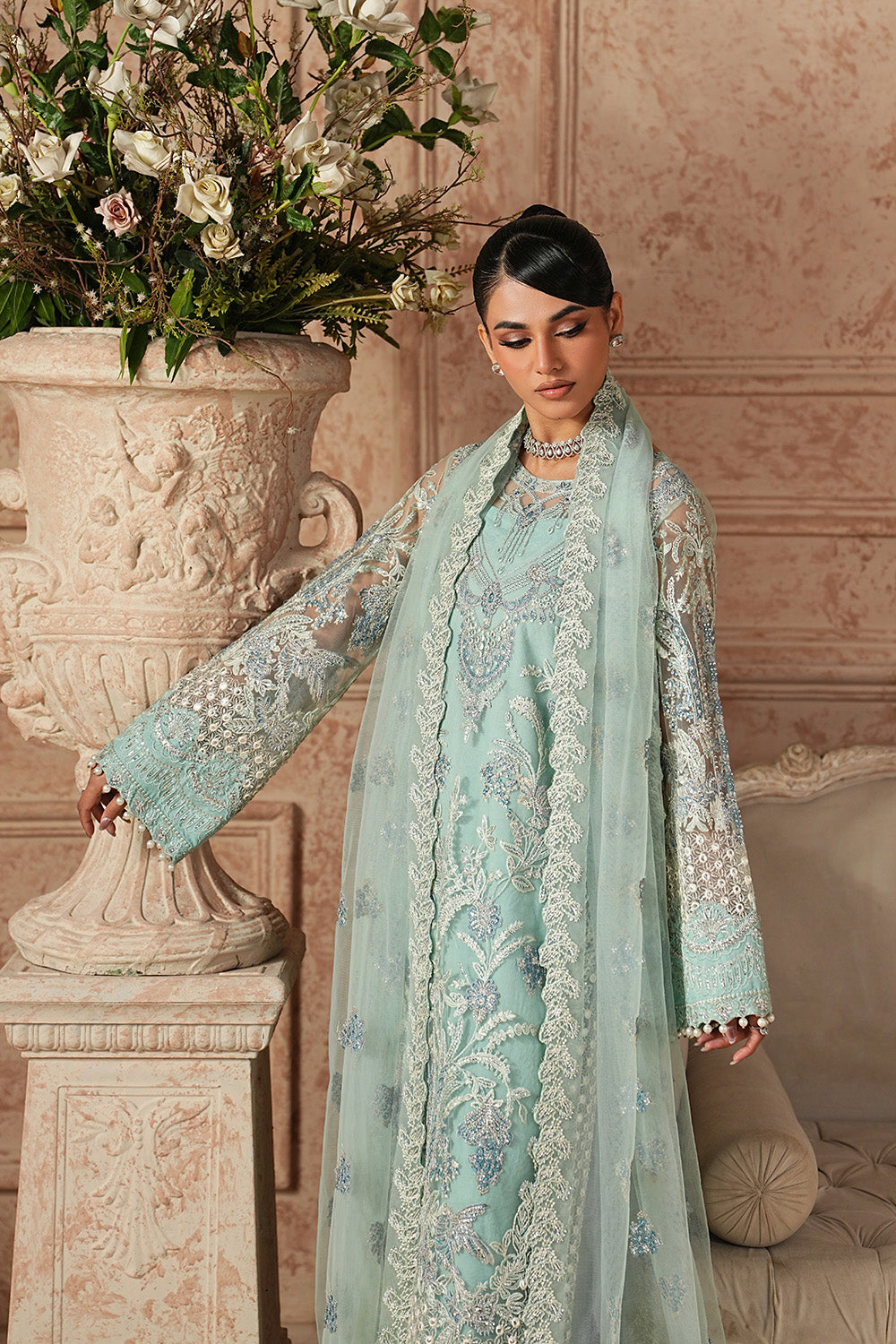 Maryum N Maria | Formal Eid Edit | SIMRAN - MWS5961 by Maryum N Maria - Designer Dress  - Type : Ladies Clothes - Available at Libayah - 100% Original 