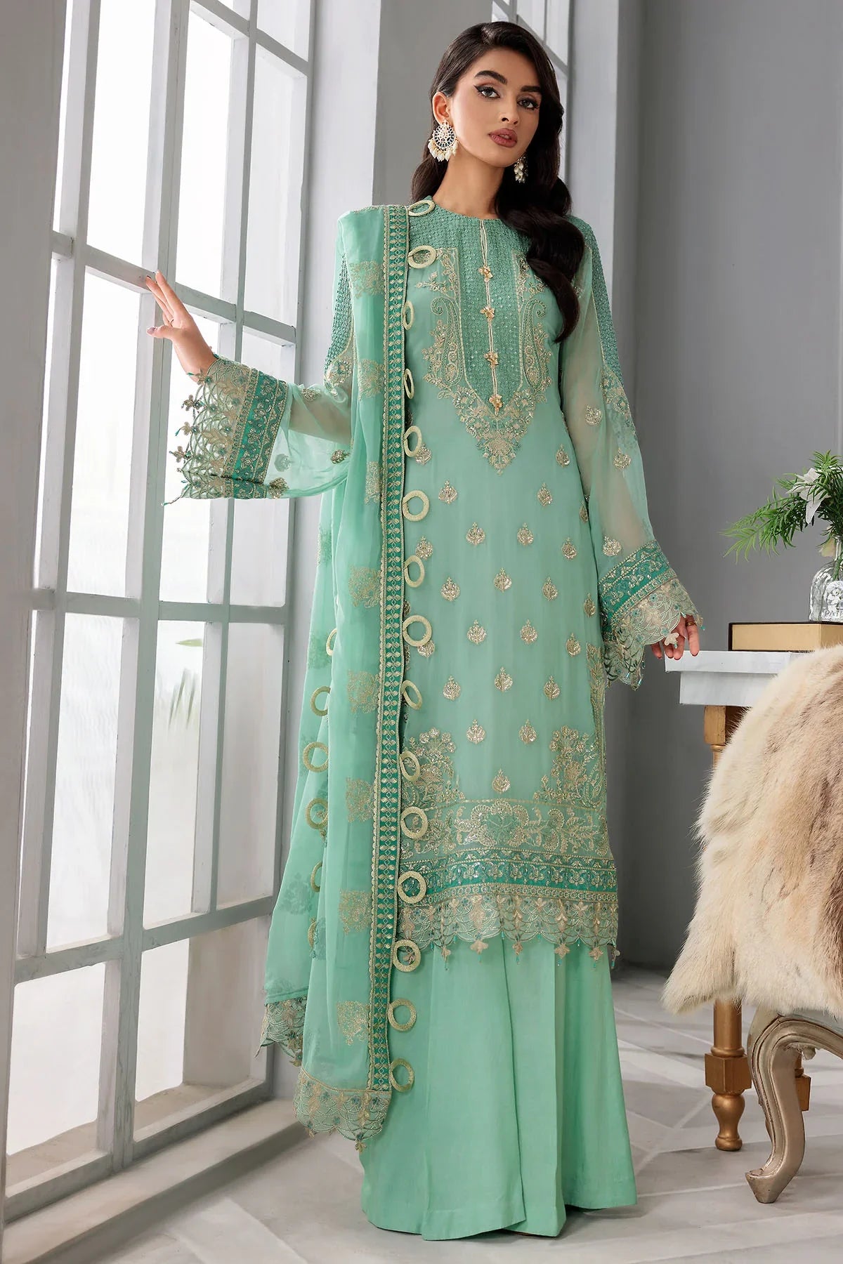 Motifz | Premium Embroidered Formals 24 | 3396 by Motifz - Designer Dress - Type: Ladies Clothes - Available at Libayah - 100% Original